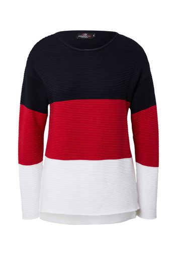 Zwillingsherz Pullover  bianco / blu notte / rosso