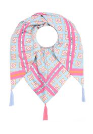 Zwillingsherz Foulard  blu chiaro / rosa / bianco / arancione