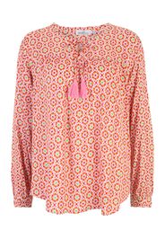 Zwillingsherz Camicia da donna 'Liselotte'  lime / arancione / rosso / bianco