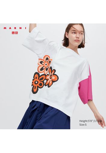T-Shirt Marni Oversized Con Stampa Donna