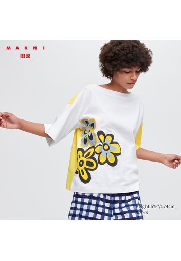 T-Shirt Marni Oversized Con Stampa Donna