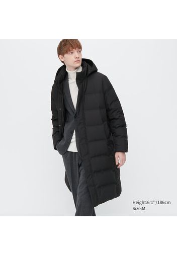 Uniqlo Poliestere Piumino Senza Cuciture Taglio Lungo - Nero - Xs