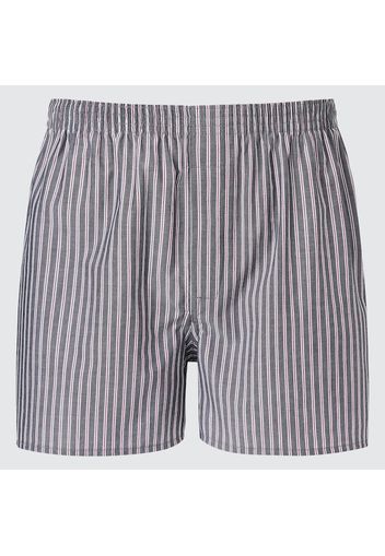 Uniqlo Cotone Boxer A Righe - Blu - S