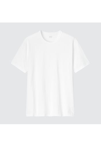 Uniqlo T-Shirt Airism Cotone Girocollo - Bianco