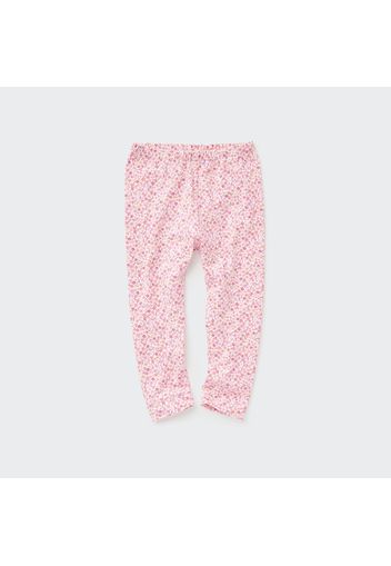 Uniqlo Cotone Leggings A Fiori - Rosa