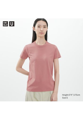 Uniqlo U Cotone T-Shirt Girocollo - Rosa