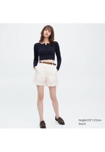 Uniqlo Cotone Shorts Chino - Bianco