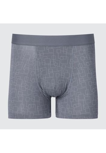 Uniqlo Poliestere Boxer Airism Con Stampa - Grigio