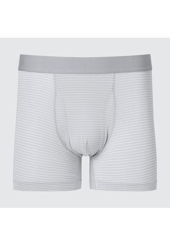 Uniqlo Poliestere Boxer Airism A Righe - Grigio