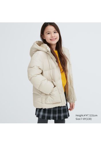 Uniqlo Poliestere Parka Bambino - Bianco