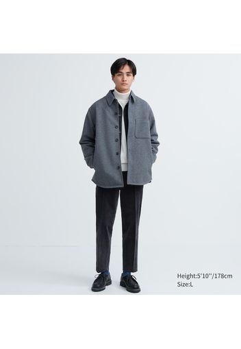 Uniqlo Cotone Pantaloni Alla Caviglia Velluto A Coste - Grigio Scuro