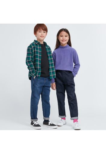 Uniqlo Jeans Ultra Elasticizzati Gamba Larga Bambino - Blu