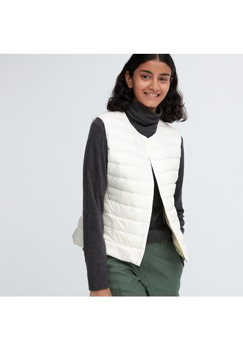 Uniqlo Piumino Smanicato Gilet Ultra Leggero Compatto - Bianco