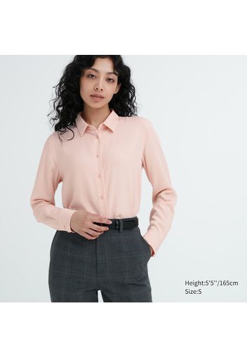 Uniqlo Blusa Viscosa - Rosa