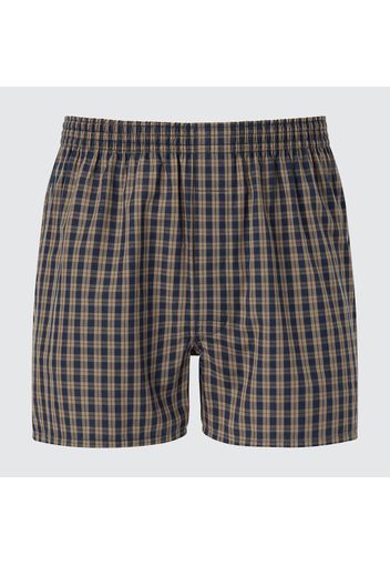 Uniqlo Cotone Boxer A Quadri - Marrone