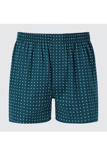 Uniqlo Cotone Boxer A Quadri - Verde Scuro