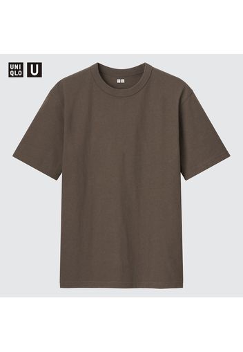 Uniqlo U Cotone T-Shirt Girocollo - Marrone