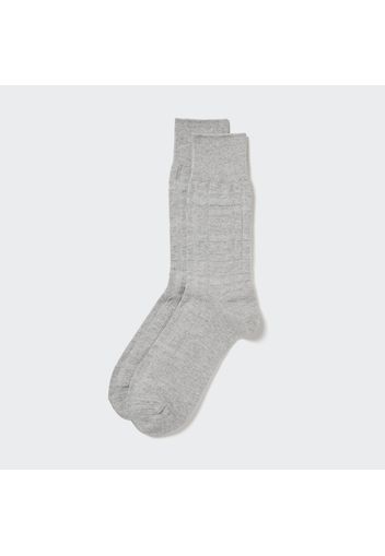 Uniqlo Calzini Cotone A Quadri - Grigio