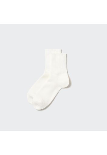 Uniqlo Cotone Calzini Corti Morbidi - Bianco