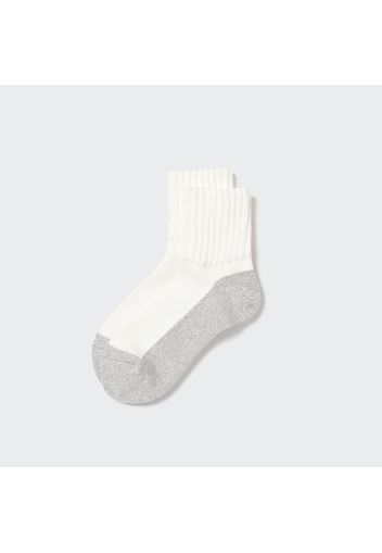 Uniqlo Calzini Corti Termici Heattech Pile - Bianco