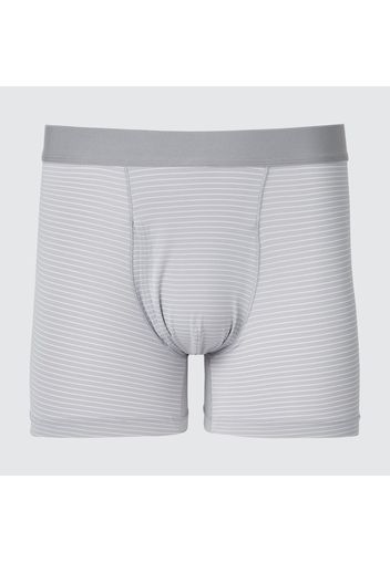 Uniqlo Poliestere Boxer Airism A Righe - Grigio