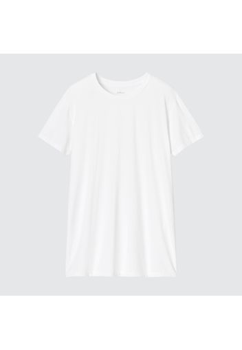 Uniqlo Poliestere T-Shirt Airism Girocollo - Bianco