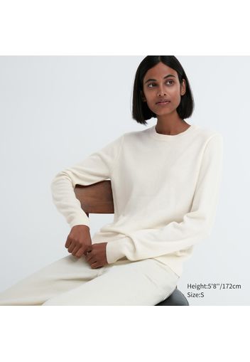 Uniqlo Maglione 100% Cashmere Girocollo - Bianco