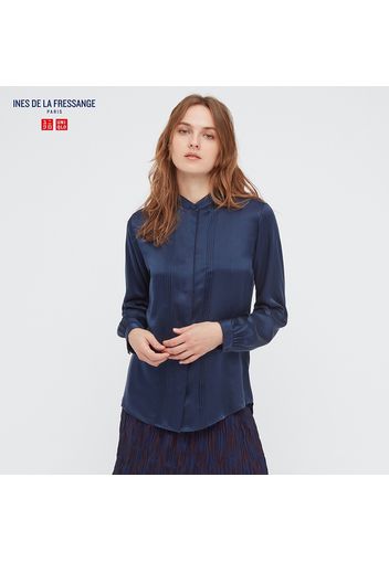 Blusa Ines De La Fressange Seta Colletto Alla Coreana Donna