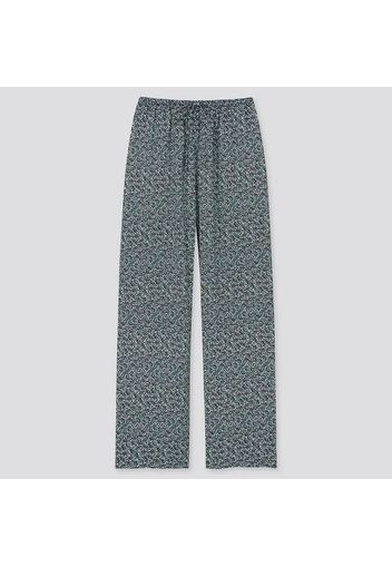 Pantaloni Joggers Drappeggiati A Fiori Donna