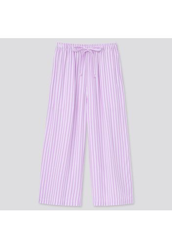 Pantaloni Culotte Relaco A Righe Donna