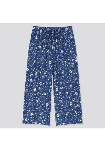 Pantaloni Culotte Relaco A Fiori Donna