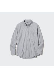 Uniqlo Cotone Camicia Flanella (Colletto Con Bottoni) - Bianco - S