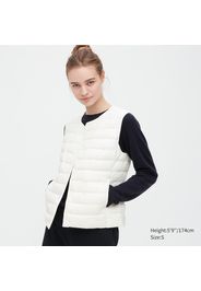 Uniqlo Piumino Smanicato Gilet Ultra Leggero Compatto - Bianco - Xxs