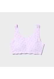 Uniqlo Reggiseno Airism Bambina Stampa Cuori - Rosa