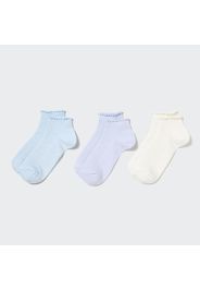 Uniqlo Cotone Fantasmini A Costine (3 Paia) - Azzurro