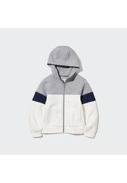 Uniqlo Felpa Ultra Elasticizzata Dry Con Cappuccio E Zip Bambino - Grigio