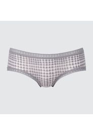 Uniqlo Cotone Slip A Quadri Vita Bassa - Grigio