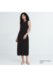 Uniqlo Vestito Misto Cotone Senza Maniche - Nero