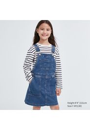 Uniqlo Gonna Di Jeans Bambina Cotone - Blu