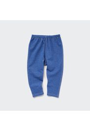 Uniqlo Cotone Leggings Simil Denim - Blu