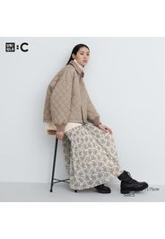 Uniqlo Poliestere Gonna Midi Plissettata Chiffon Di Seta Uniqlo : C - Bianco