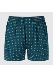 Uniqlo Cotone Boxer A Quadri - Verde Scuro