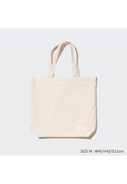 Uniqlo Cotone Tote Bag Riutilizzabile - Bianco