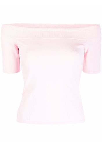 Top In Maglia Con Spalle Scoperte