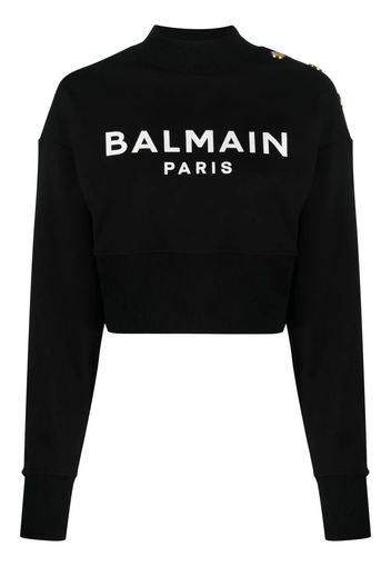 Felpa Con Logo Balmain