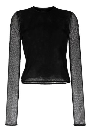 Blusa In Tulle Jacquard