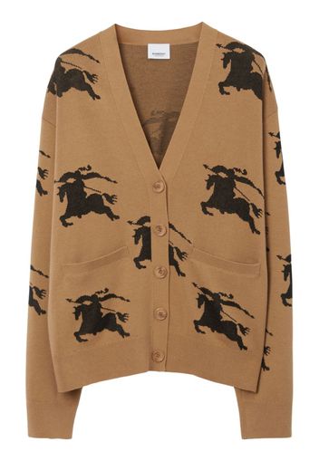 Cardigan Con Motivo Cavaliere Equestre