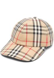 Berretto Da Basebal Con Motivo Tartan