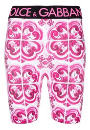 Shorts In Jersey Stampa Maiolica