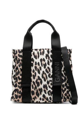 Borsa Tote Leopard Tech Piccola